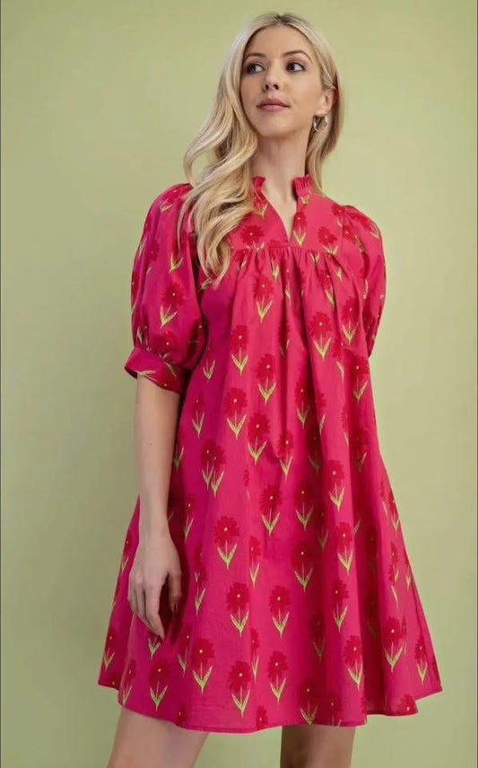 Gigio Pink flower dress