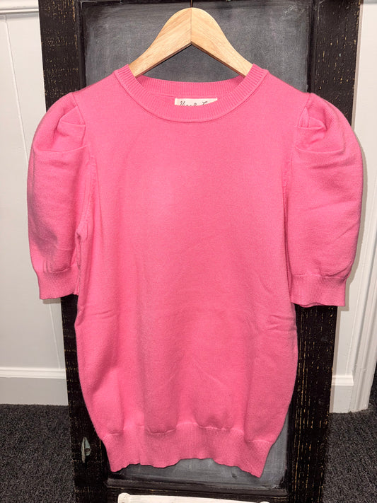 V+L Puff Sleeve Sweater
