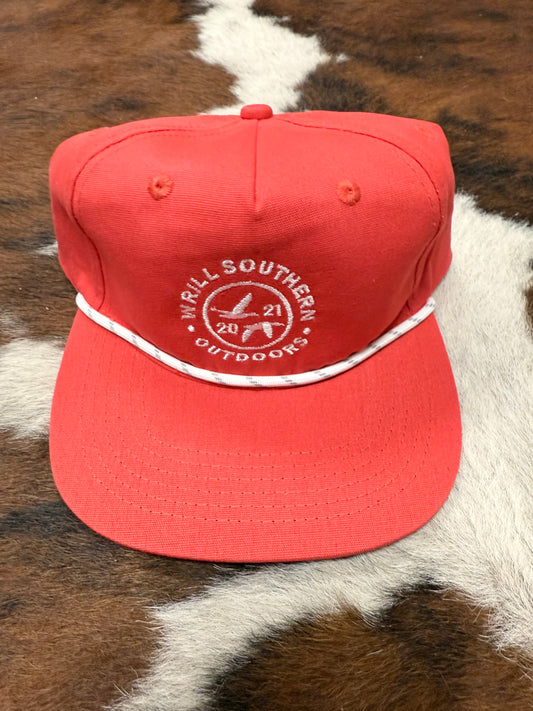 WSO Red/White Rope Hat