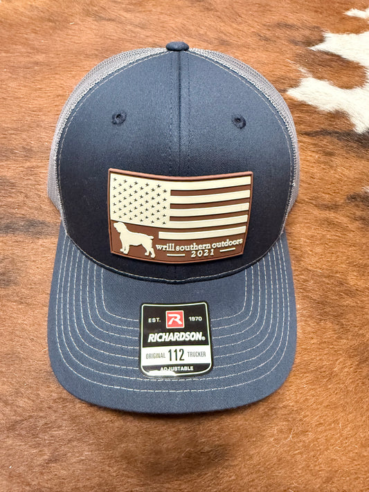 WSO Navy Rubber Patch Hat