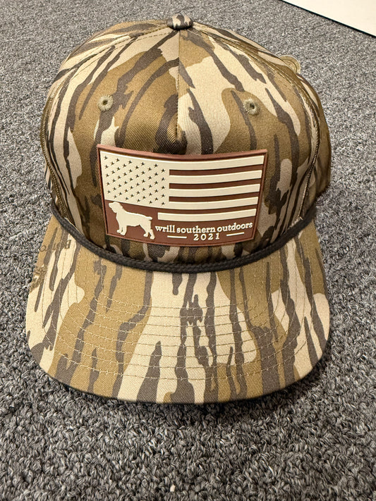 WSO Bottomland Rubber Patch Rope Hat