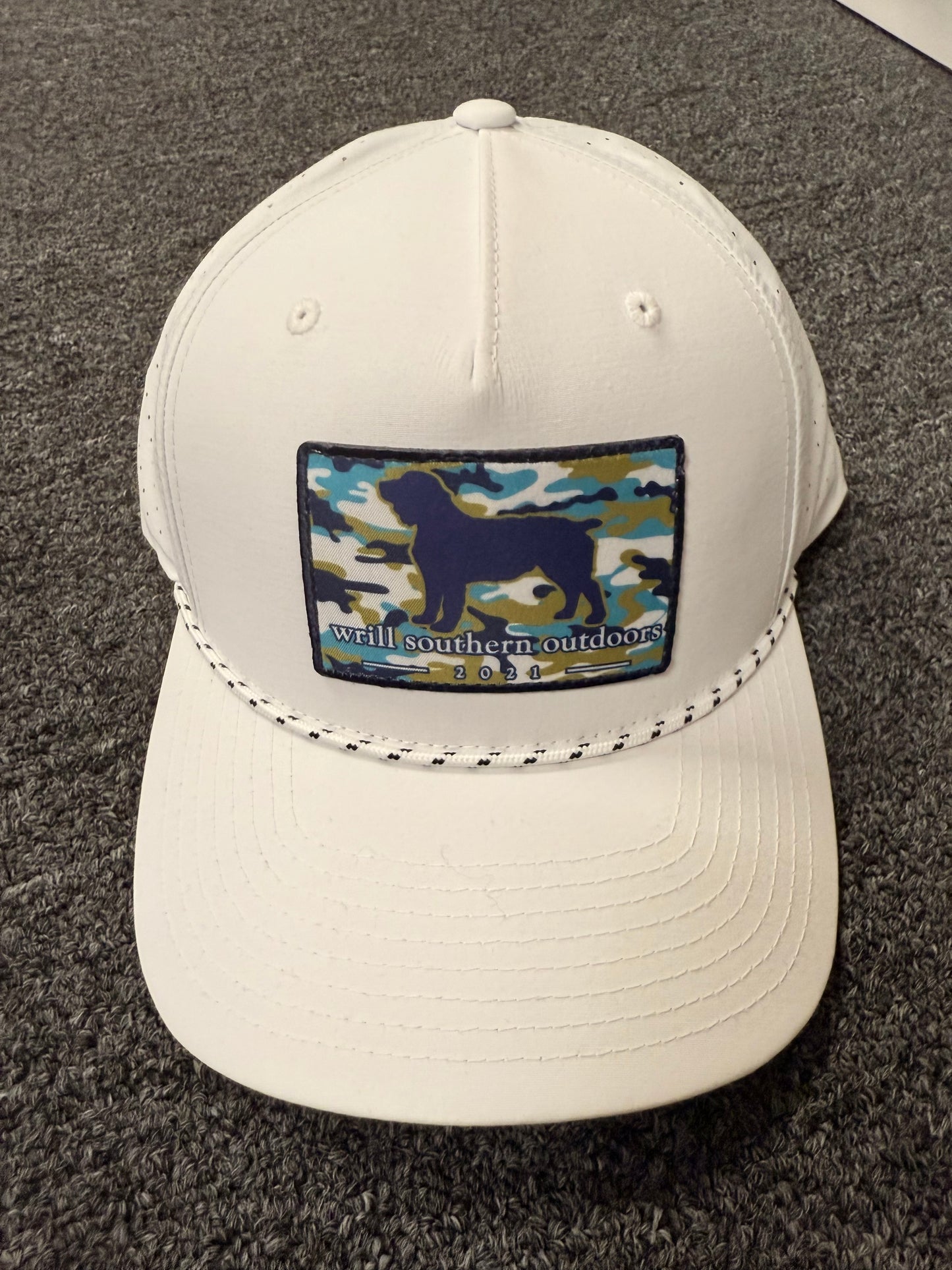 WSO Grey/White Blue Camo Hat