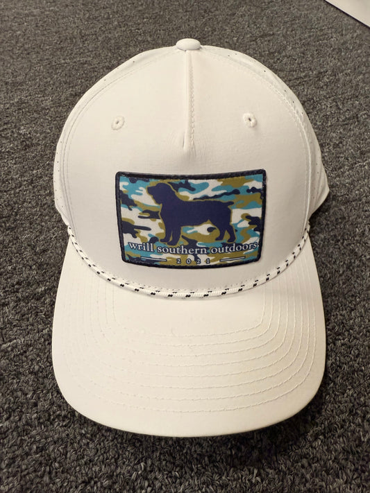 WSO Grey/White Blue Camo Hat