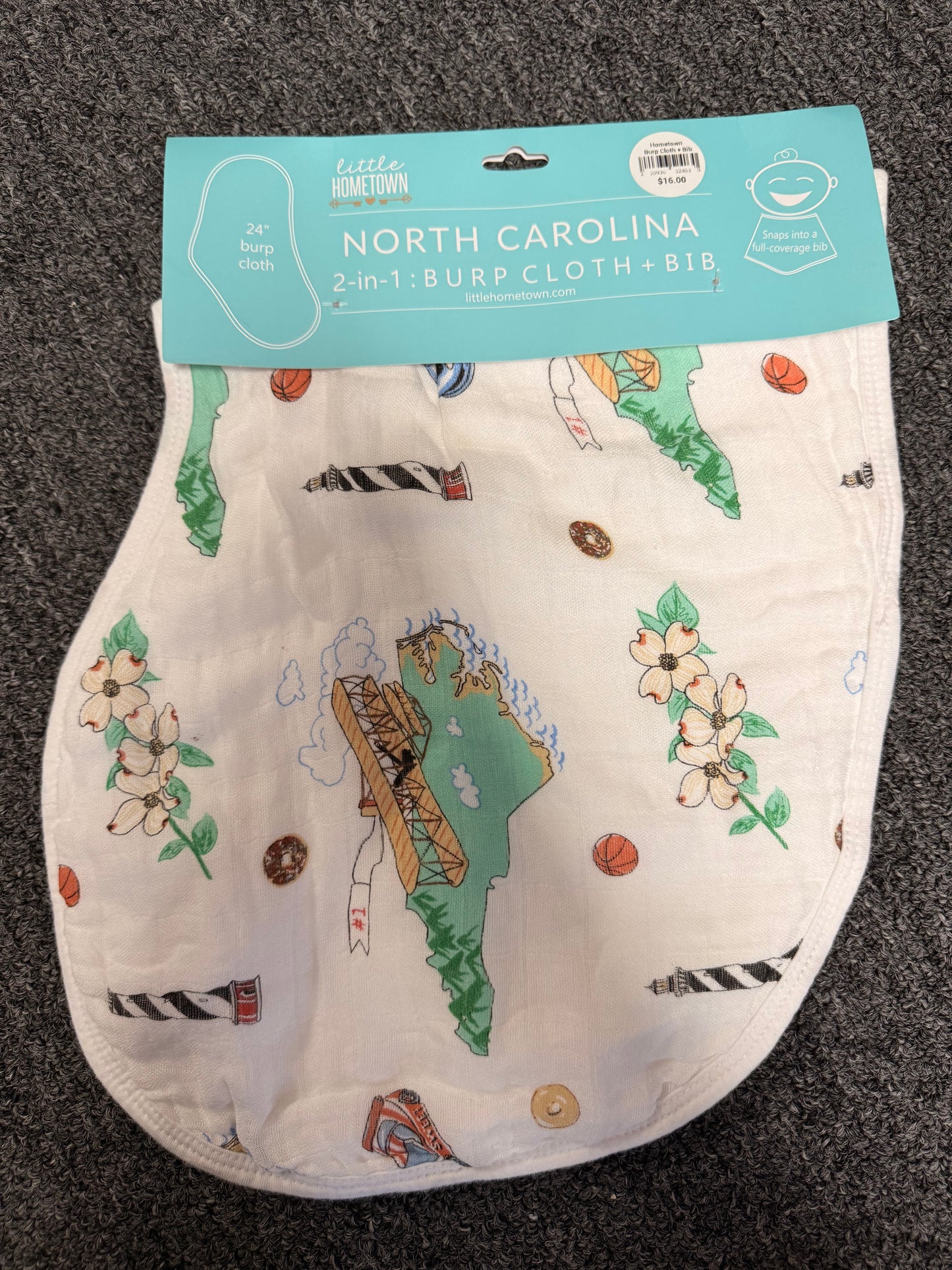 2-in-1 Burp Cloth & Bib