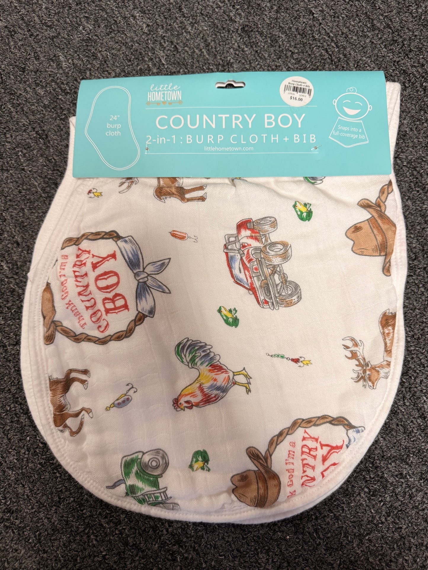 2-in-1 Burp Cloth & Bib