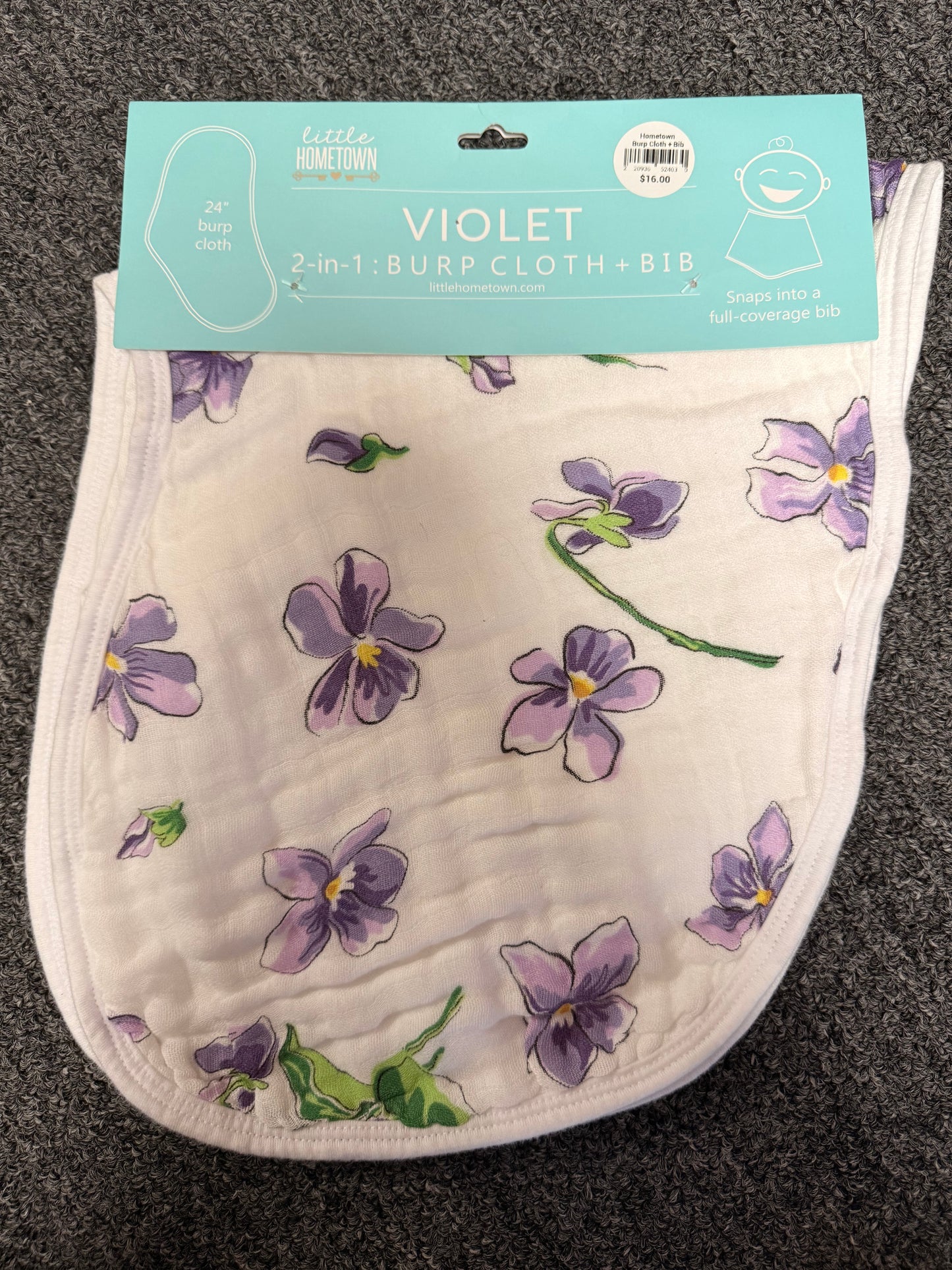 2-in-1 Burp Cloth & Bib