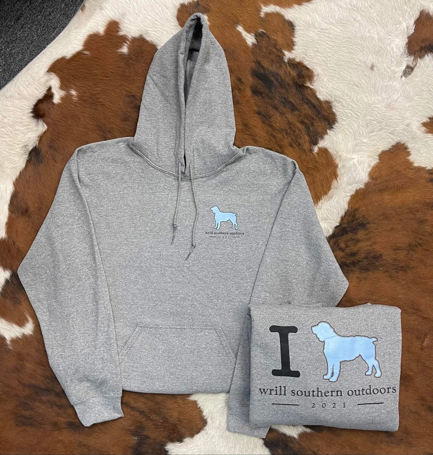 WSO Grey/Blue Youth Hoodie