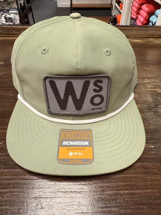 Green/Grey Patch Rope Hat