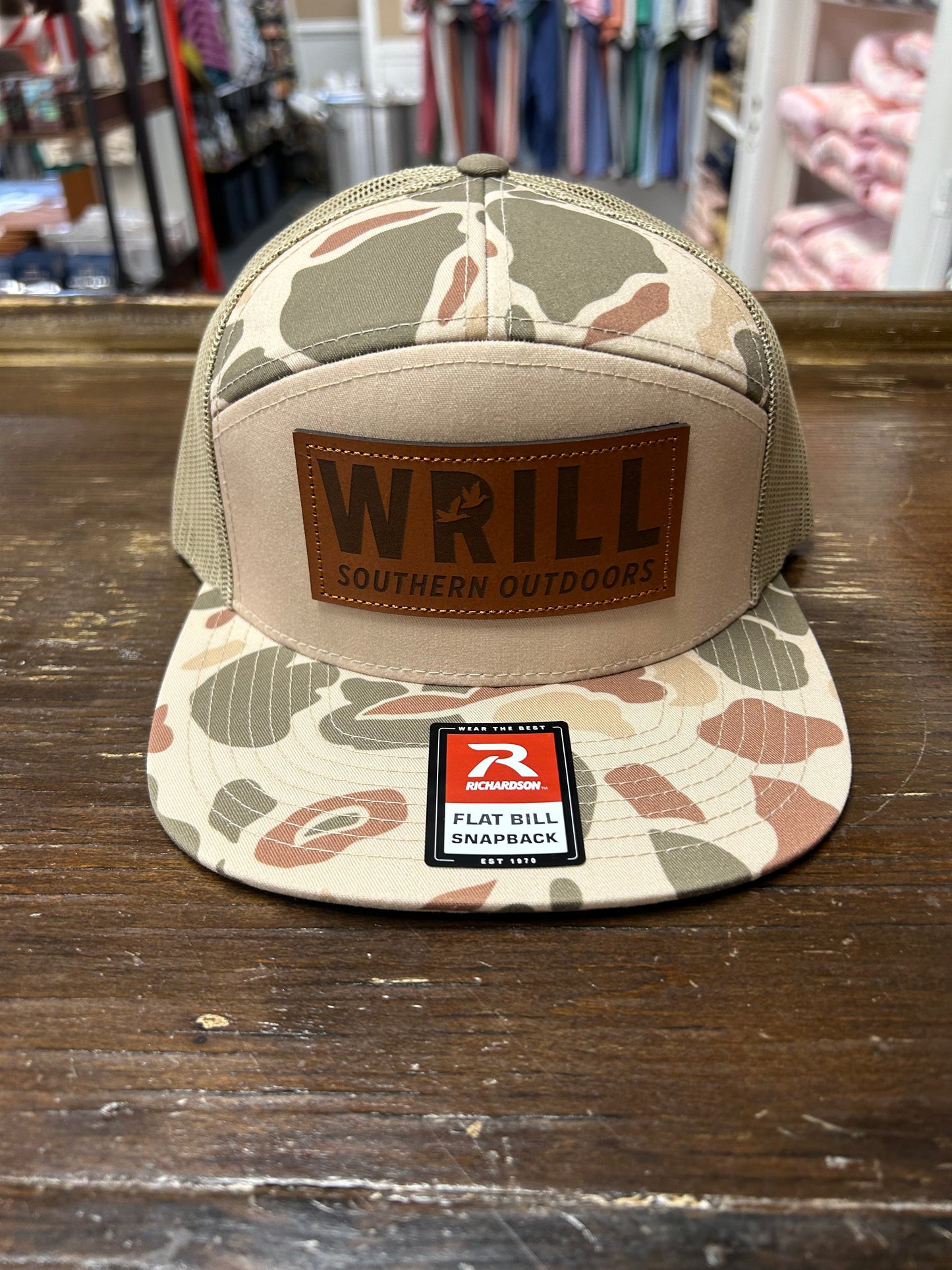 Wrill Old School Camo 7 Panel Hat