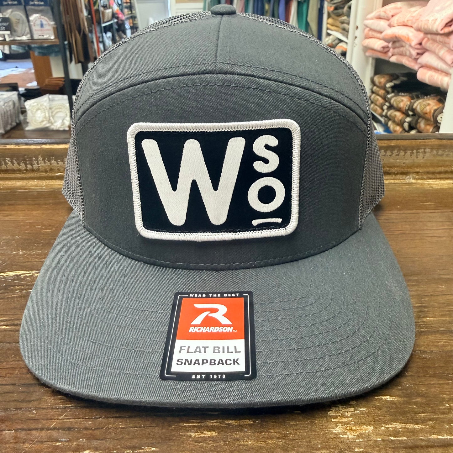 WSO Gray Flatbill Hat