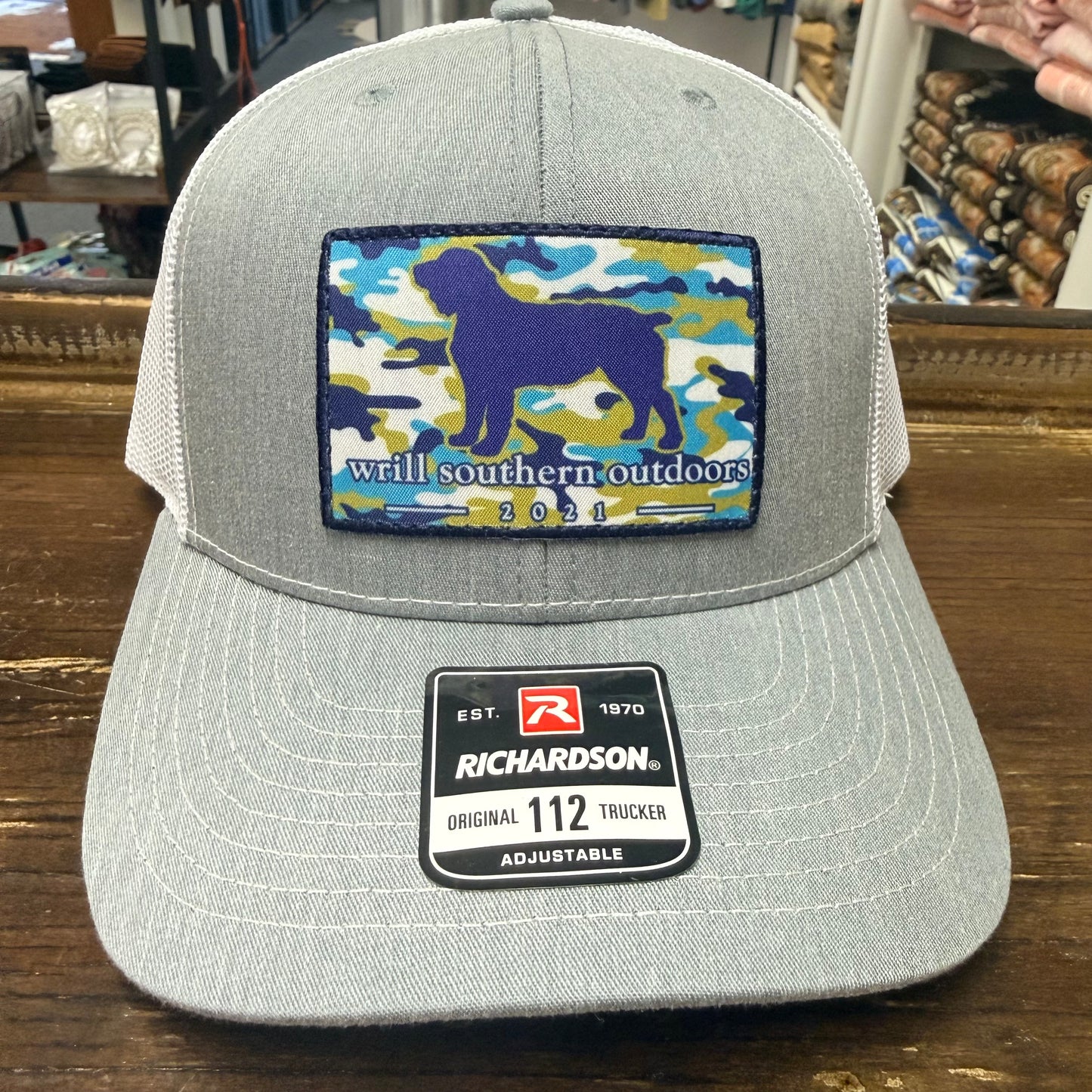 WSO Gray Aqua Camo Patch