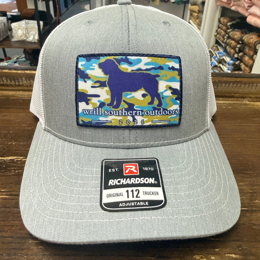WSO Gray Aqua Camo Patch