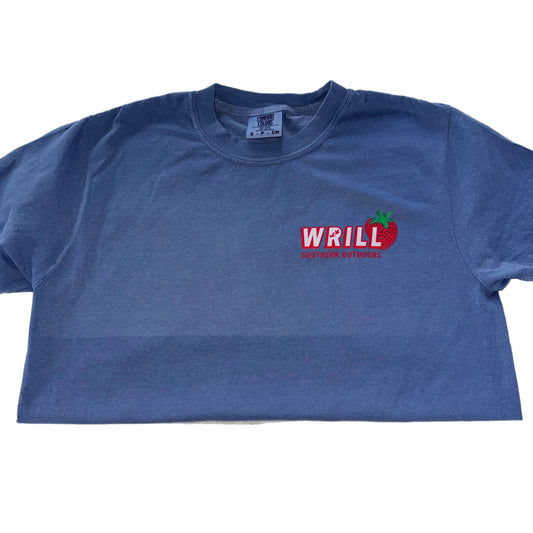 Wrill Blue Denim Strawberry Youth T-Shirt