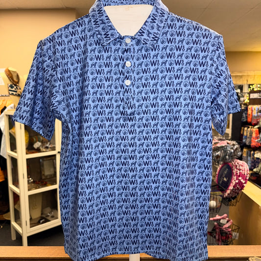Fieldstone WSO Blue Logo Youth Polo