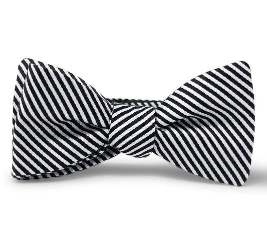 Collard Greens Signature Stripe Black and White Bowtie