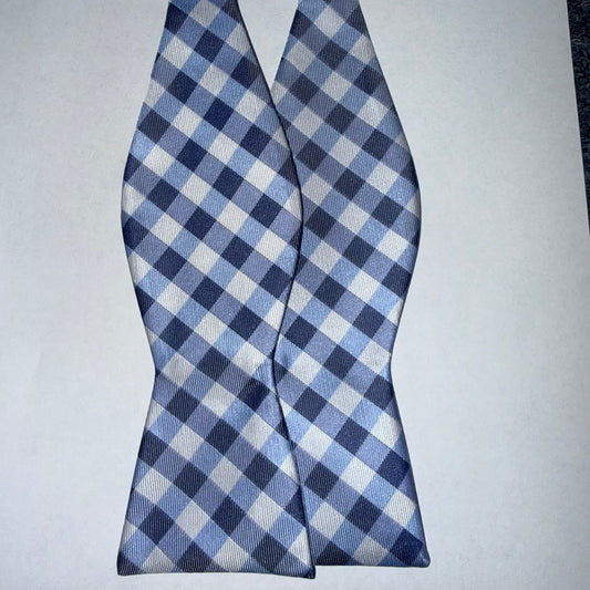 WRILL Proper Blue Plaid Bowtie