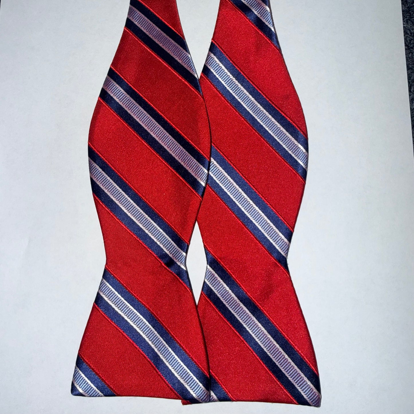 WRILL Proper Red/Blue Stripe Bowtie
