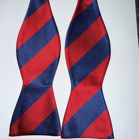 WRILL Proper Bowtie Red/Navy Stripe