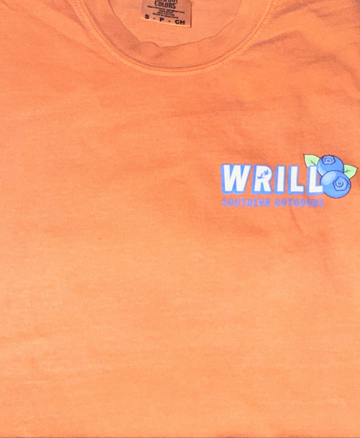 WSO Adult Blueberry Tee ~Terra Cotta