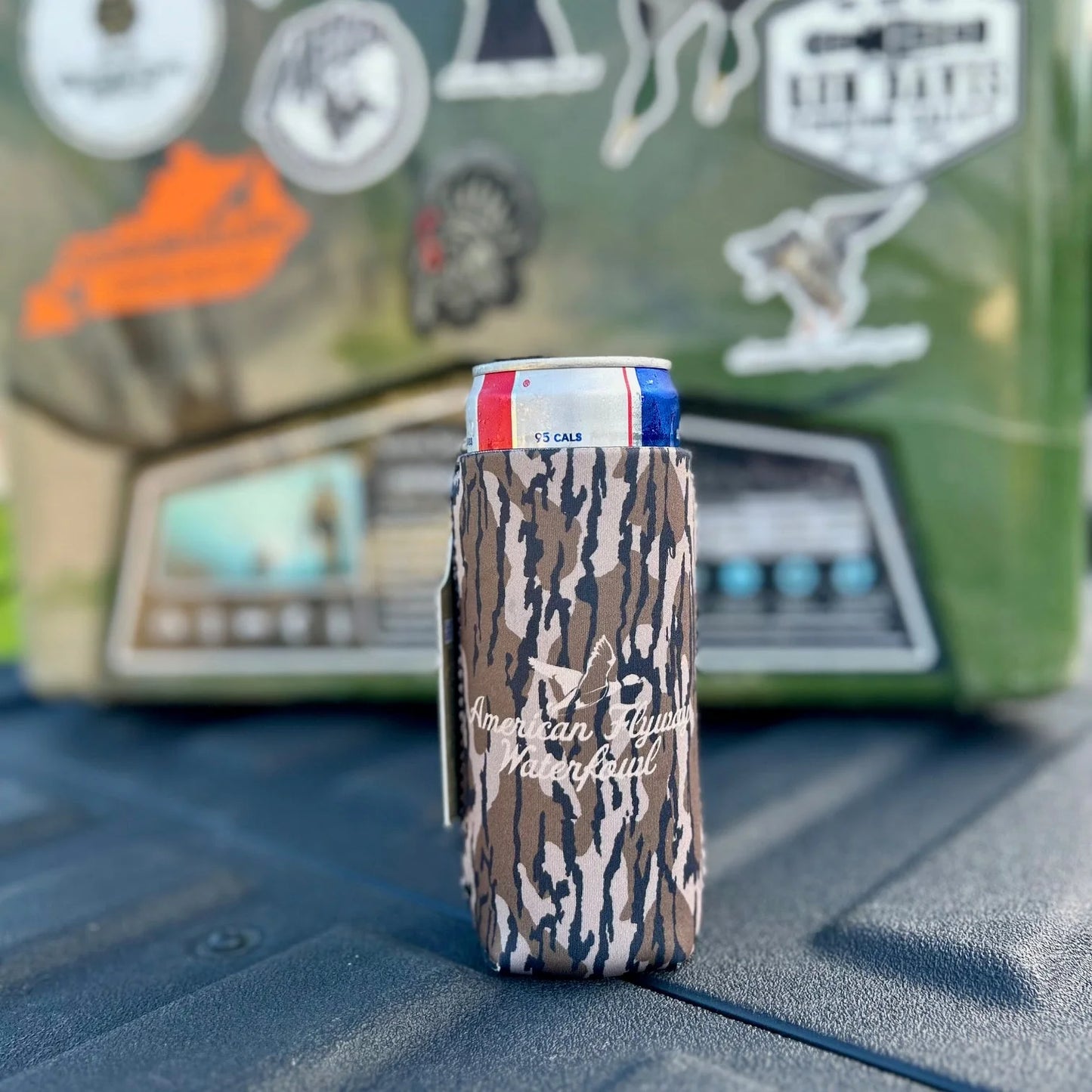 American Flyway Waterfowl Slim Can Koozie