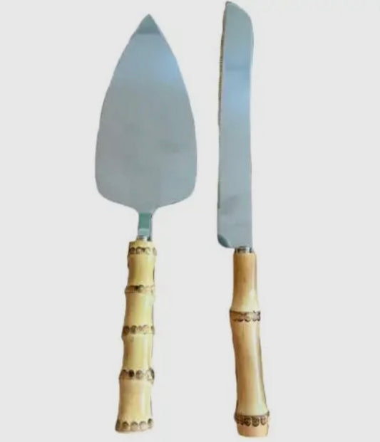 Bamboo Cake Server