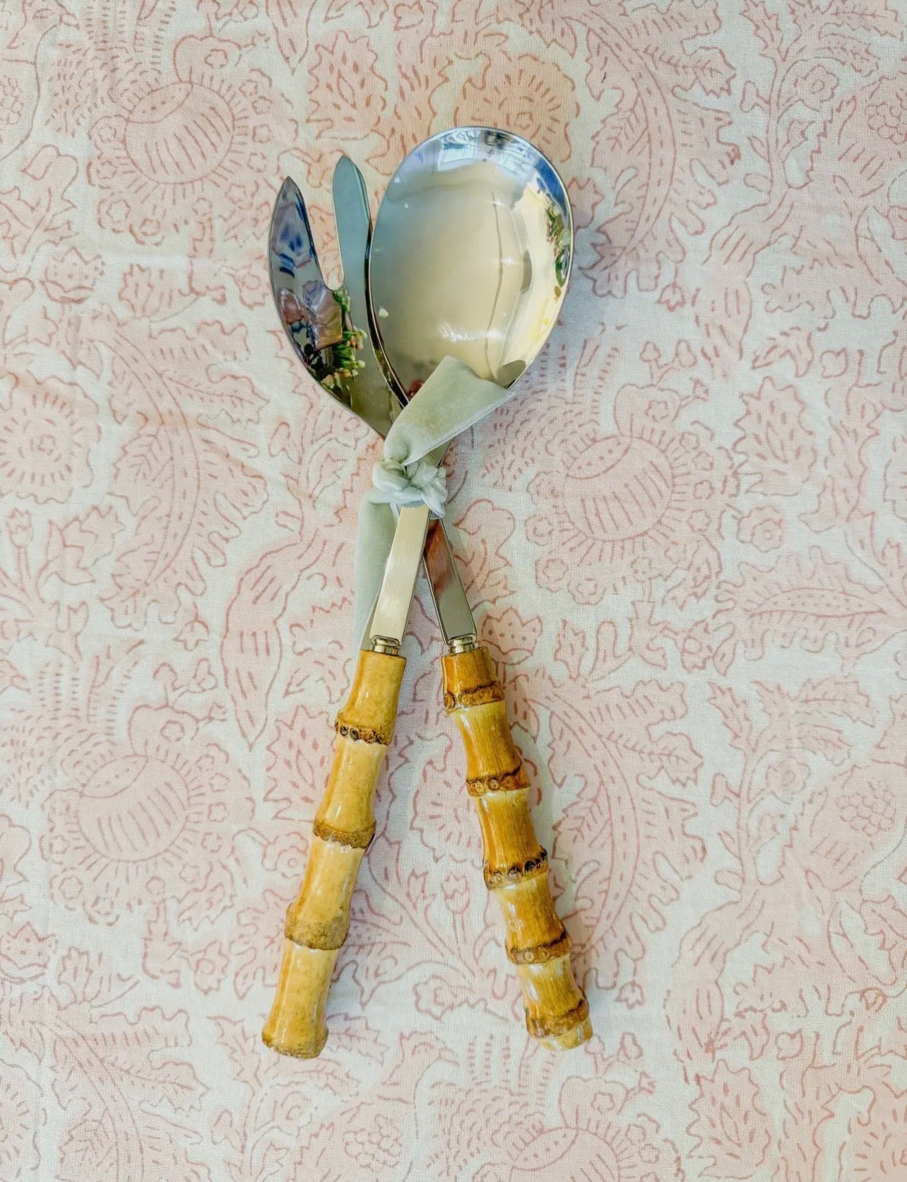Bamboo Salad Serving Set