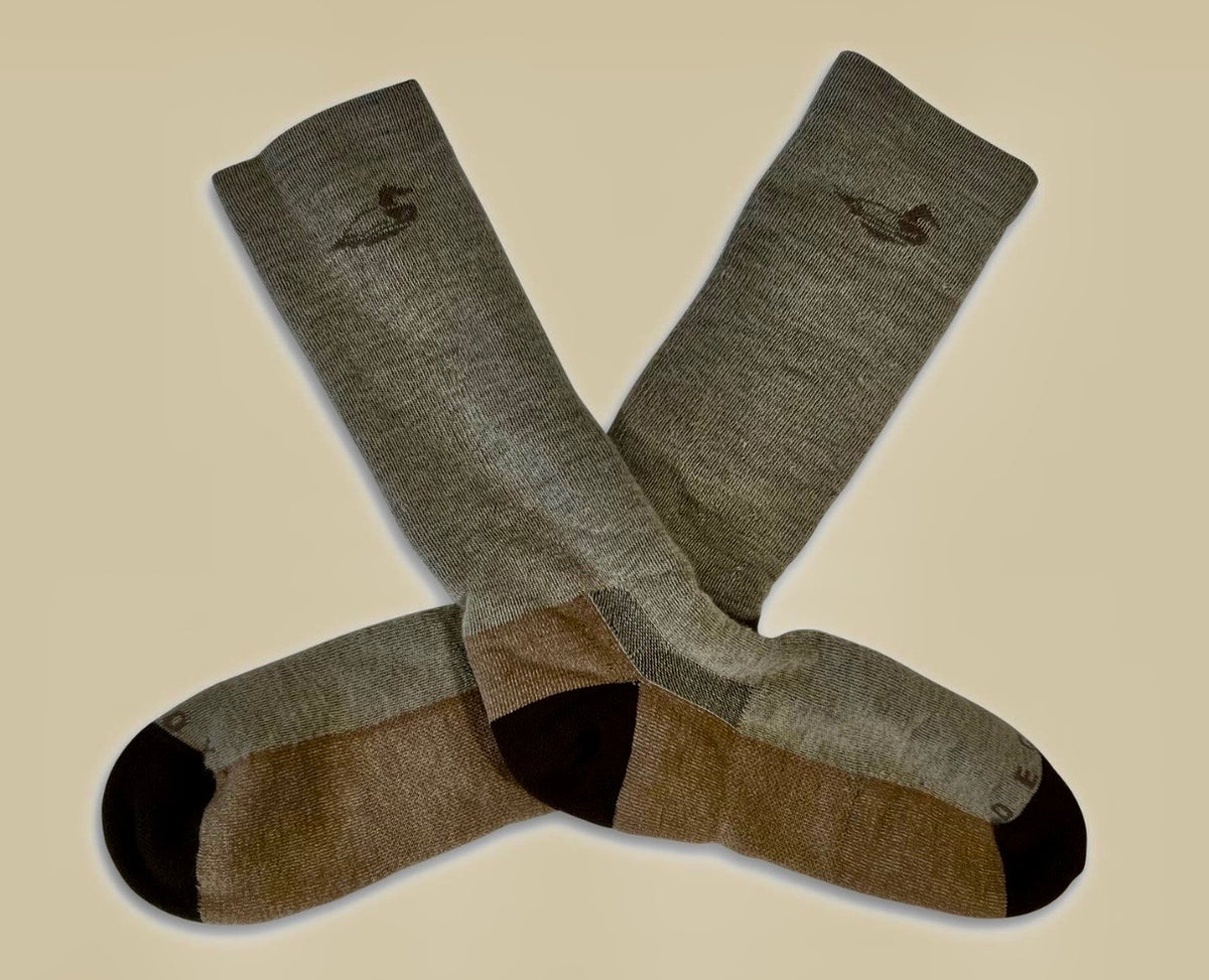 Decoy Merino Wool Boot Socks- Tan/Brown