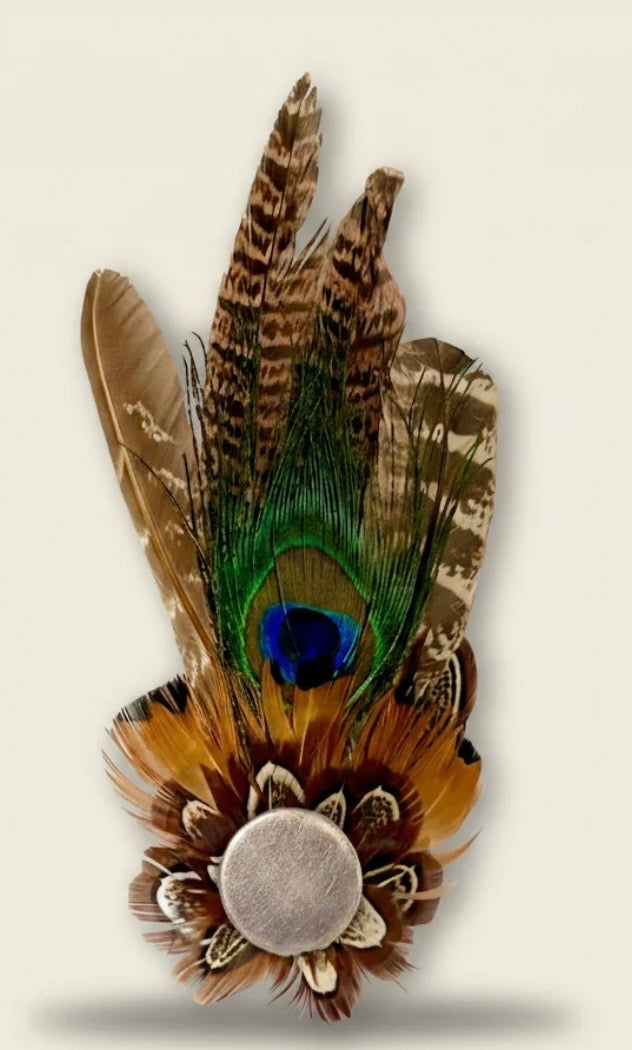 Decoy Ladies Sporting Hat Feathers-Peacock