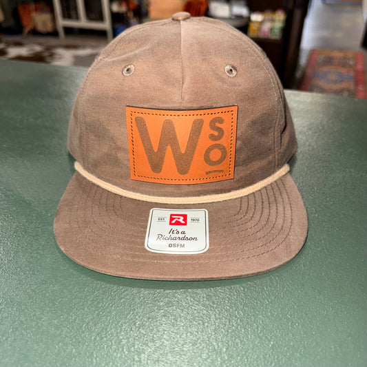 WSO Expresso Leather Patch Rope Hat