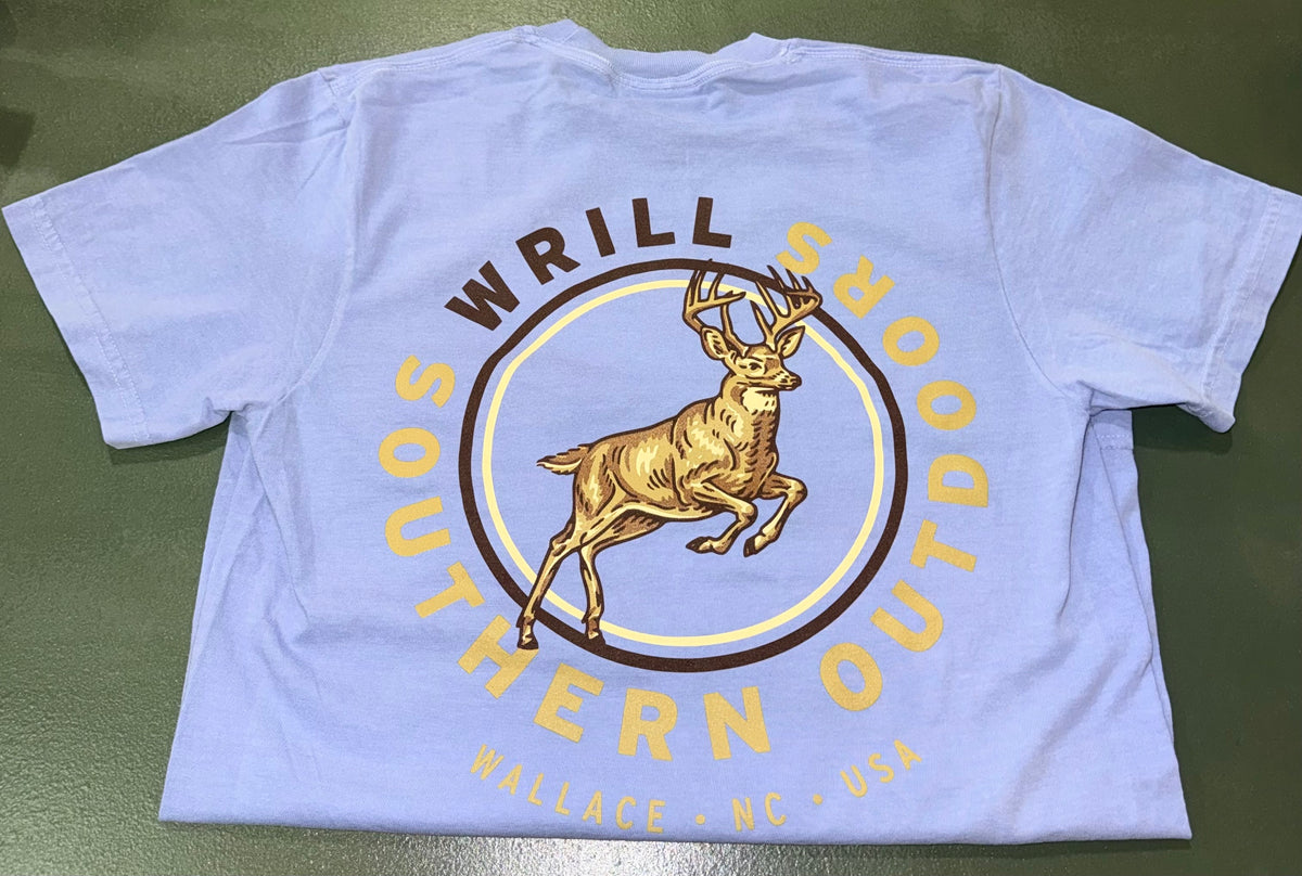 WRILL Deer Youth Washed Denim T-Shirt
