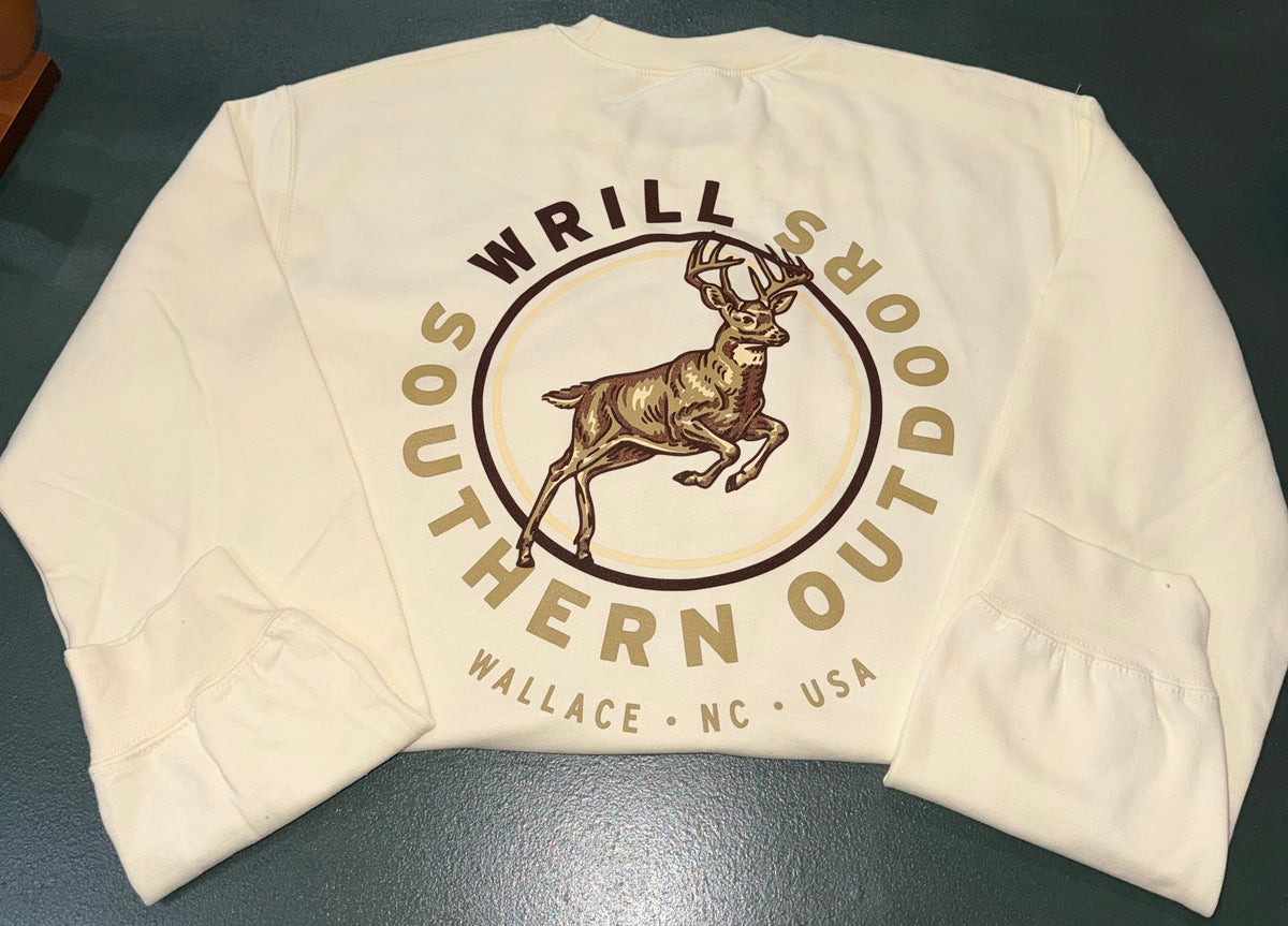 WRILL Deer Ivory Adult Crewneck