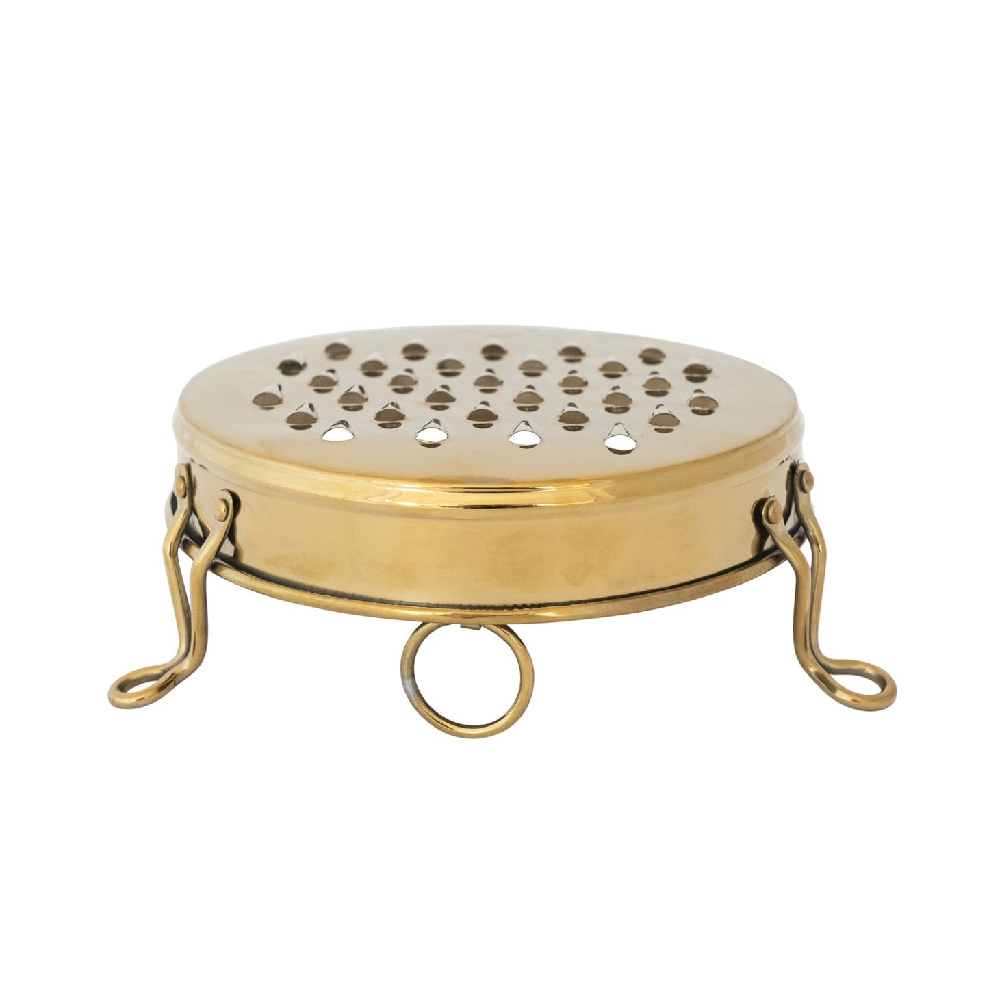 Stainless Steel Footed Grater, Gold Finish