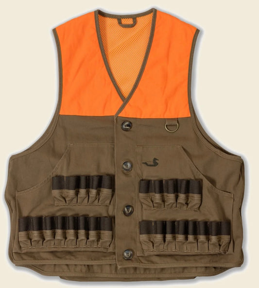 Decoy Game Vest- Khaki/Blaze Orange