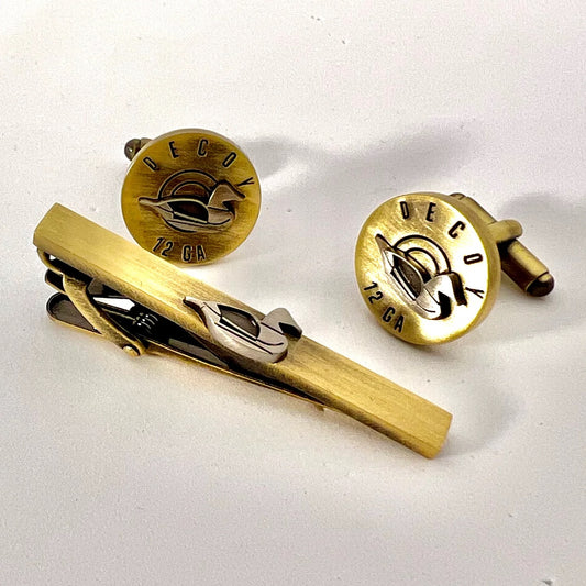 Shotgun Shell Cufflink & Tie Clasp
