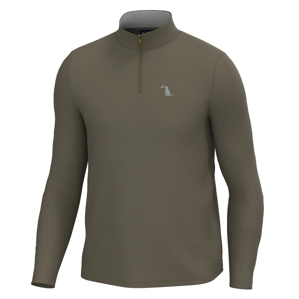 Local Boy Bentley Quarter Zip-Dark Tan