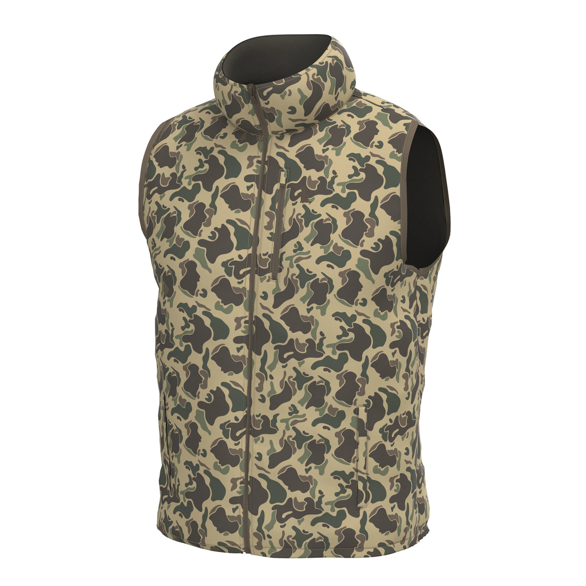 Local Boy Duck Down Vest- Retro Camo