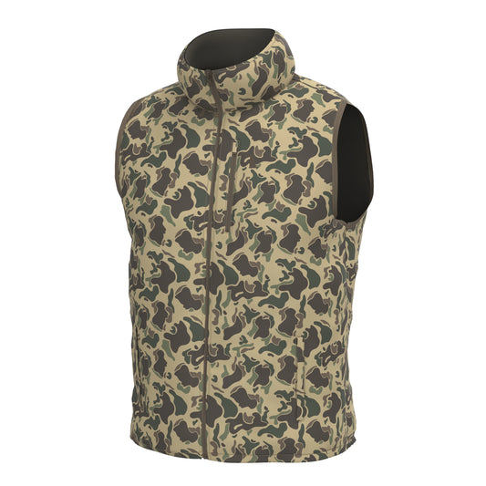 Local Boy Duck Down Vest- Retro Camo