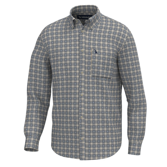 Local Boy Faulk Dress Shirt-Slate/Rust/Navy