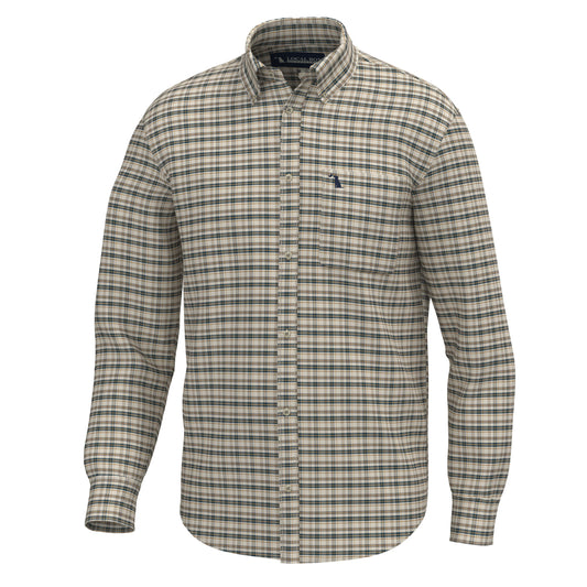Local Boy Scott Dress Shirt- Sand/Rust/Navy