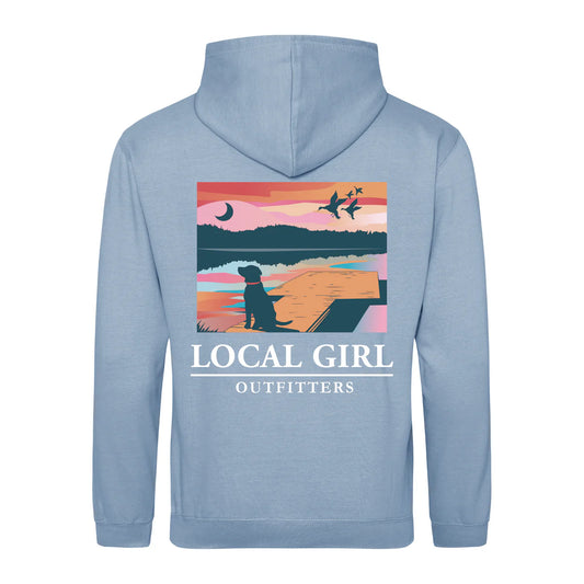 Local Girl Hoodie Lab on Dock