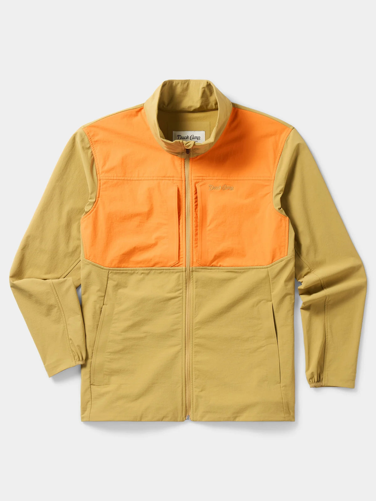Duck Camp Men's Field Tech Jacket- Wheat/Blaze