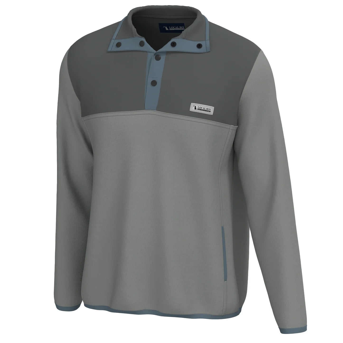 Local Boy Quarter Snap pullover