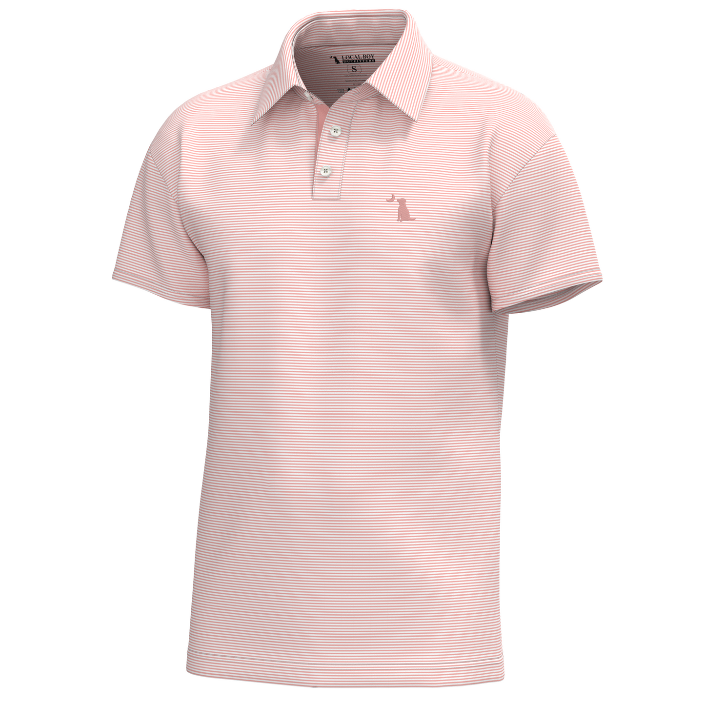 Local Boy YOUTH Palms Polo Sorbet/White