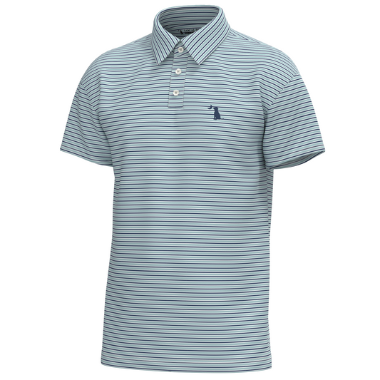 Local Boy Surfside Polo Light Teal/Navy/White