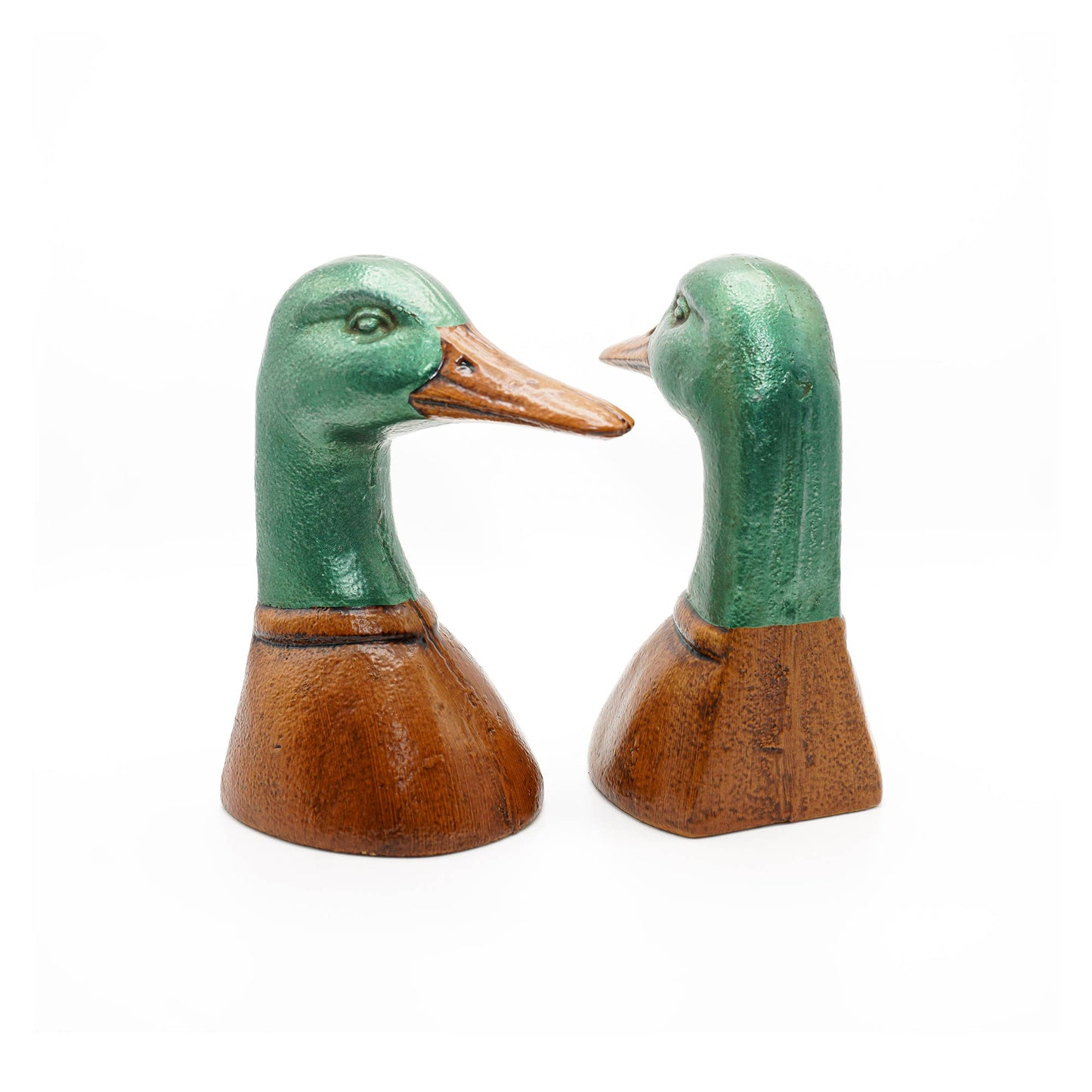 Fox Run Duck Decorative Bookend Set, Iron,