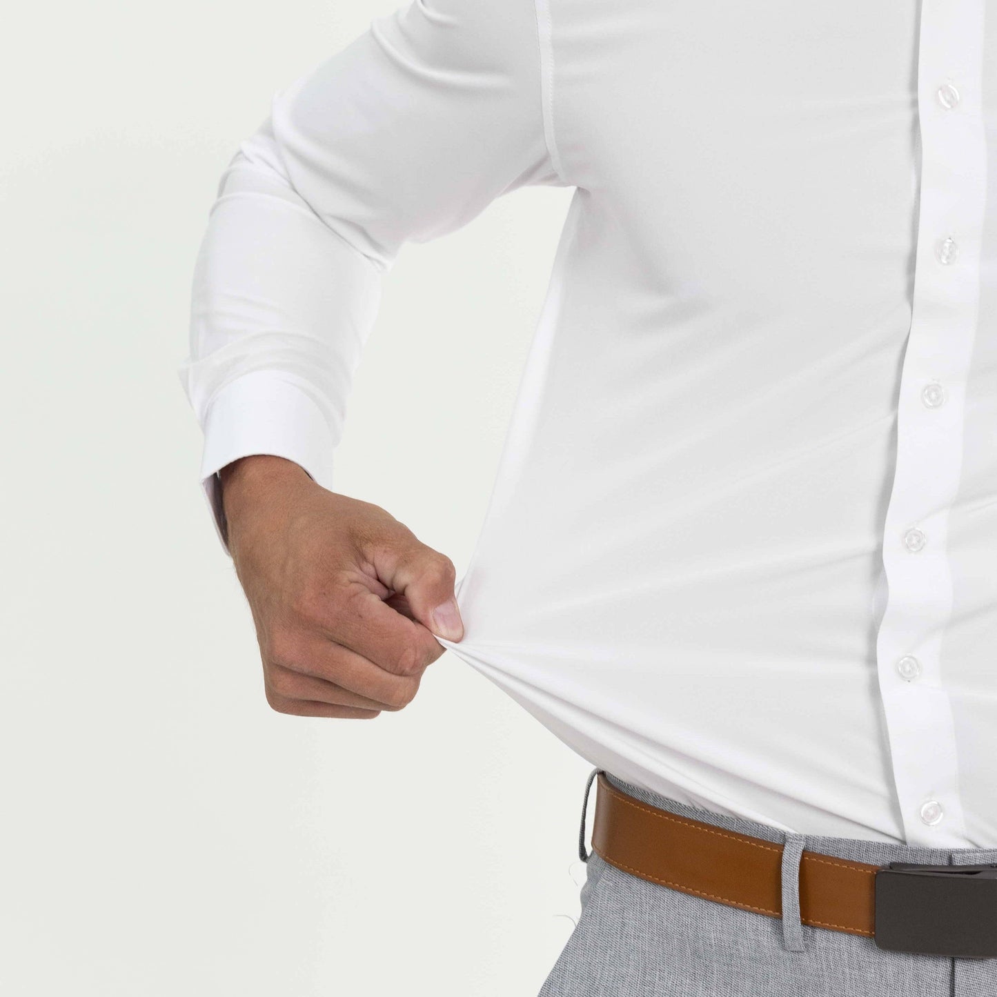 White Button Down Dress Shirt - Long Sleeve