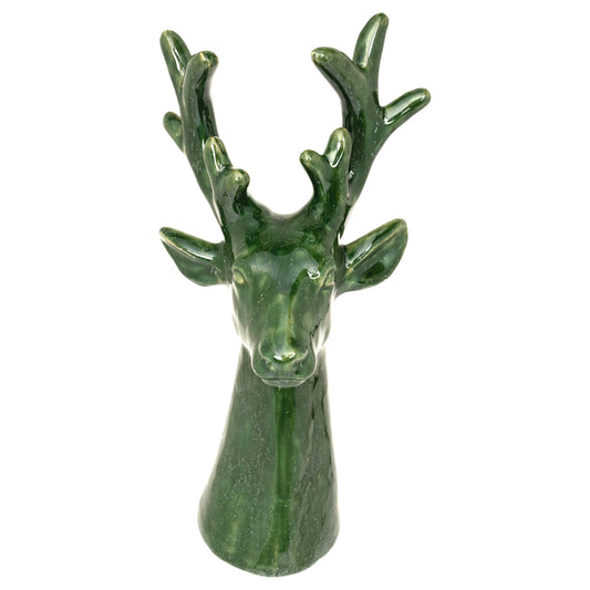 Green Ceramic Deer