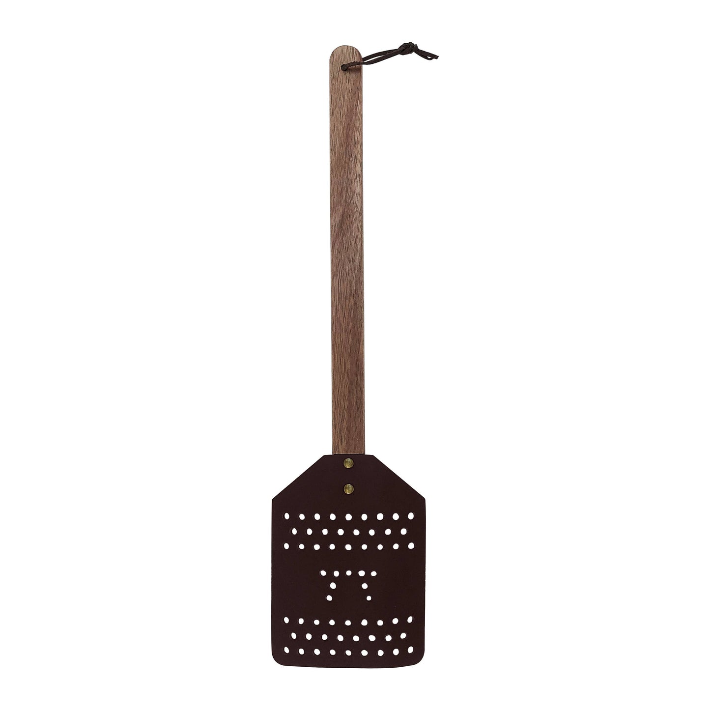 Outset Leather Fly Swatter, Extra Large, Acacia, 19"