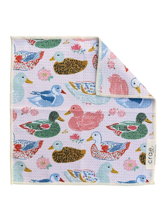 Pondside Feeding: Double-Sided Washcloth