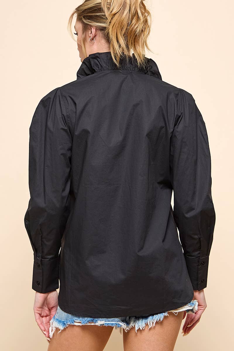 Ruffle Long Sleeve Top